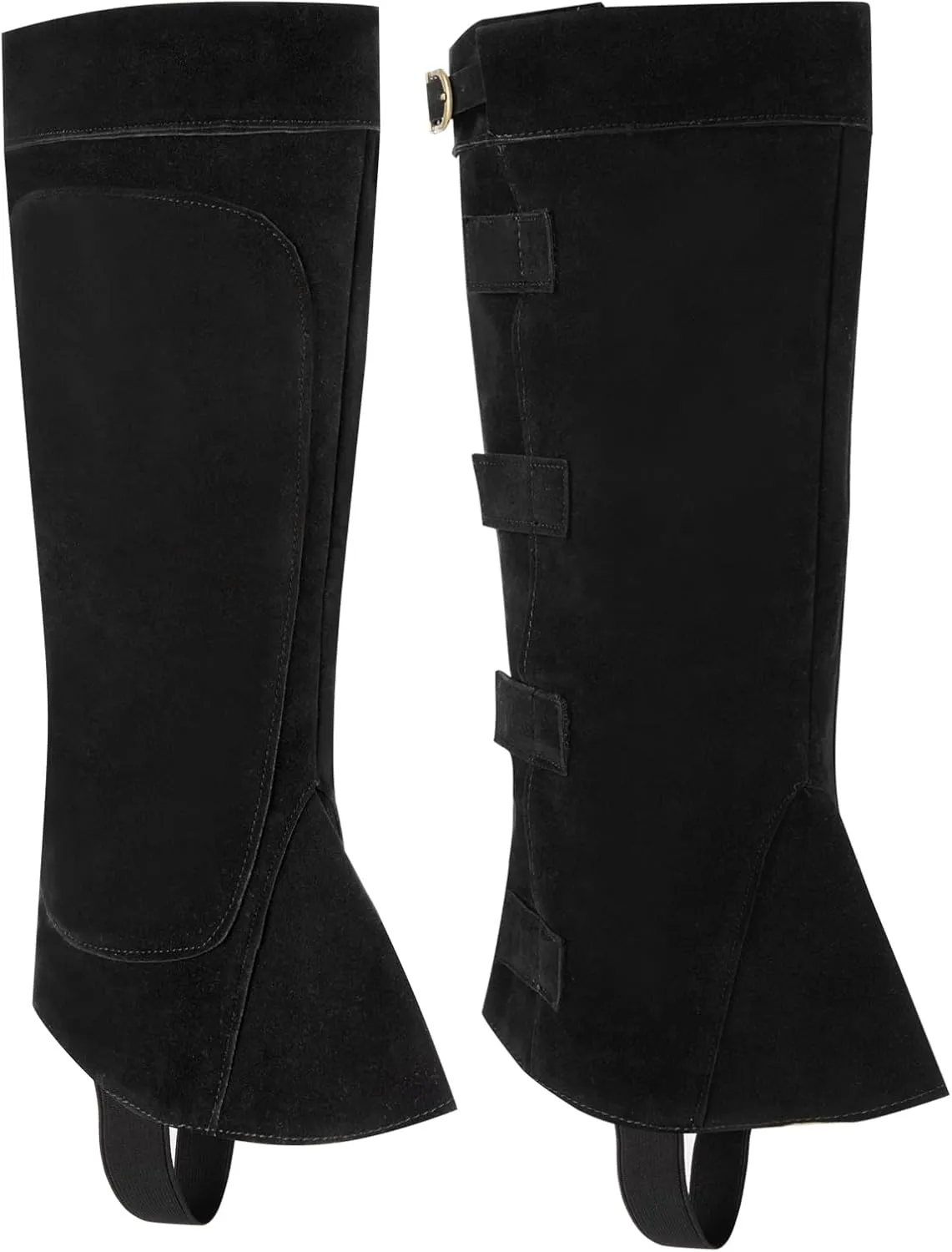 Pirate Boot Cover Men Faux Leather Renaissance Medieval Boot Covers for Halloween Cosplay Costume