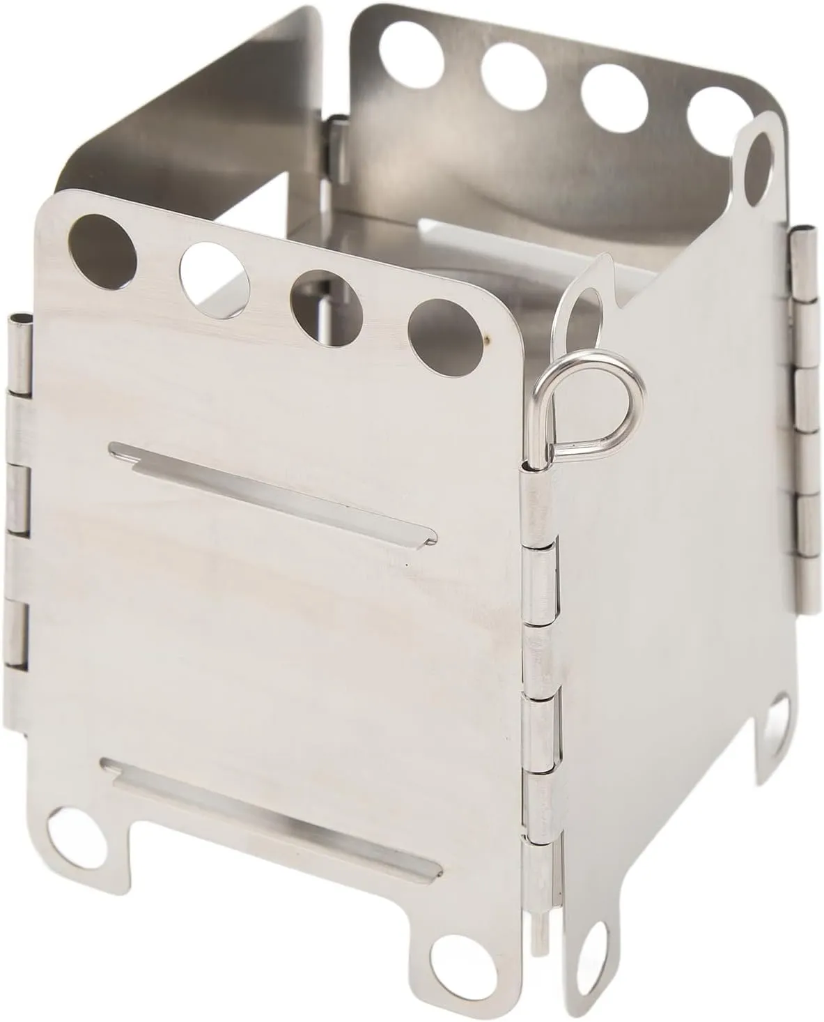 Portable Wood Stove, Stable, Good Ventilation, Camp Mini Pocket Folding Stove, Efficient Burning for Outdoor Use