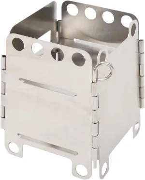 Portable Wood Stove, Stable, Good Ventilation, Camp Mini Pocket Folding Stove, Efficient Burning for Outdoor Use