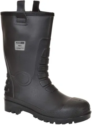 Portwest FW75 Neptune Fur Lined Rigger Boot with Protective Steel Toecap ASTM, Black, 7
