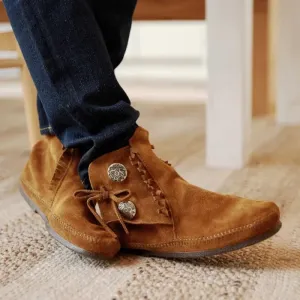 Pre-Order Minnetonka Men's TWO BUTTON BOOT HARDSOLE & SOFTSOLE