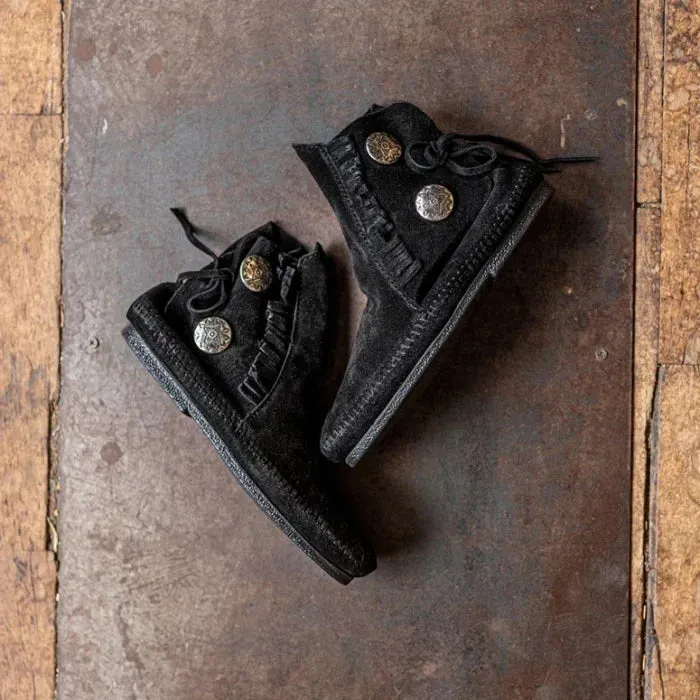 Pre-Order Minnetonka Men's TWO BUTTON BOOT HARDSOLE & SOFTSOLE