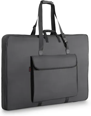 Premium Art Portfolio Case - 24" x 36" - Soft Sided - Foldable - Waterproof & Tear Resistant - Artwork, Photography, Sketch, LCD, Monitor, Solar Panel - Shoulder Straps & Handles