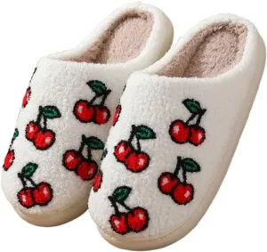 Premium Comfort Thermal Colorful Designs Non Slip Women's Fuzzy House Slippers Indoor Soft Warm Cute Kawaii Shoes