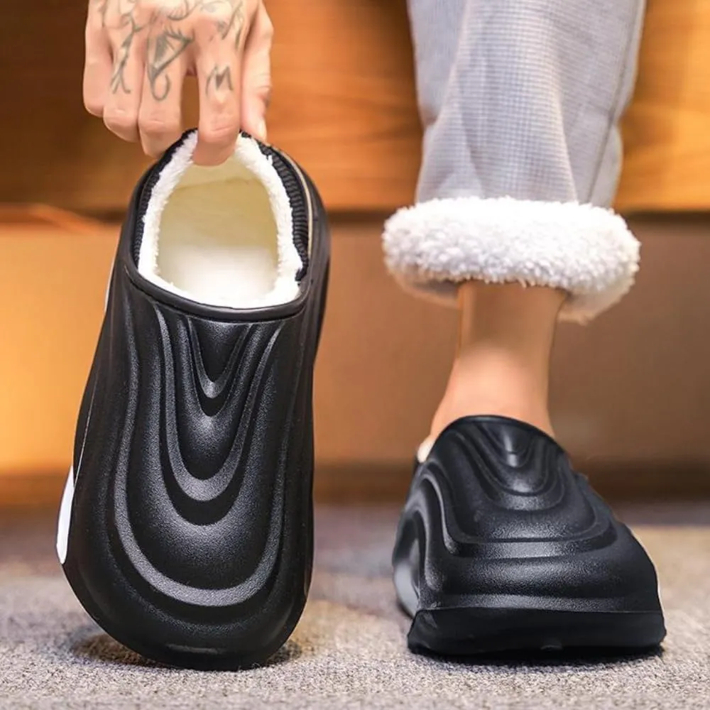 Premium Comfort Thermal EVA Closed Back Non Slip Women's Fuzzy House Slippers Indoor Soft Warm Home Shoes Plus Size