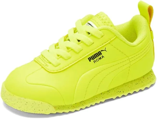 Puma Toddler Boys Roma Retro Speckle Slip On Sneakers Shoes Casual - Yellow