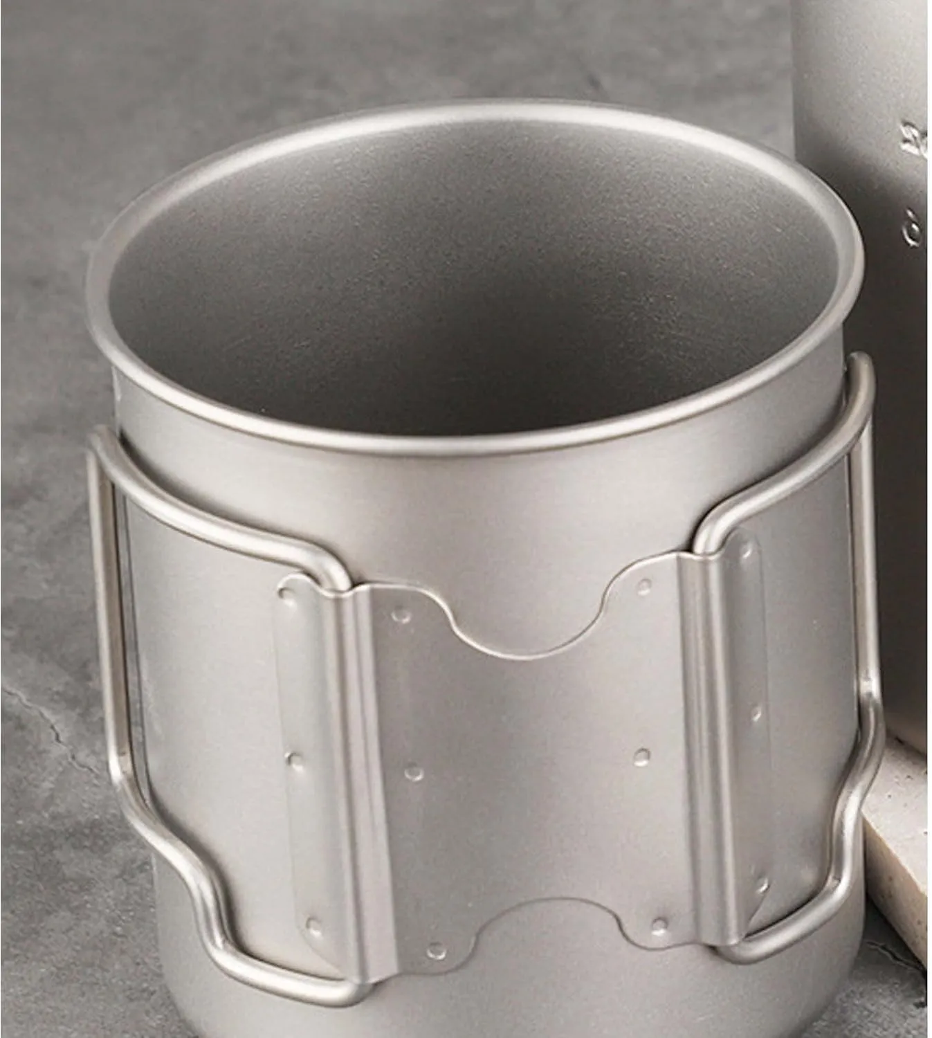 Pure titanium cup outdoor camping portable mug(420ml)