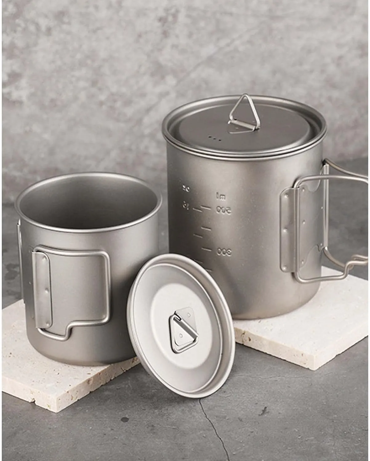 Pure titanium cup outdoor camping portable mug(420ml)