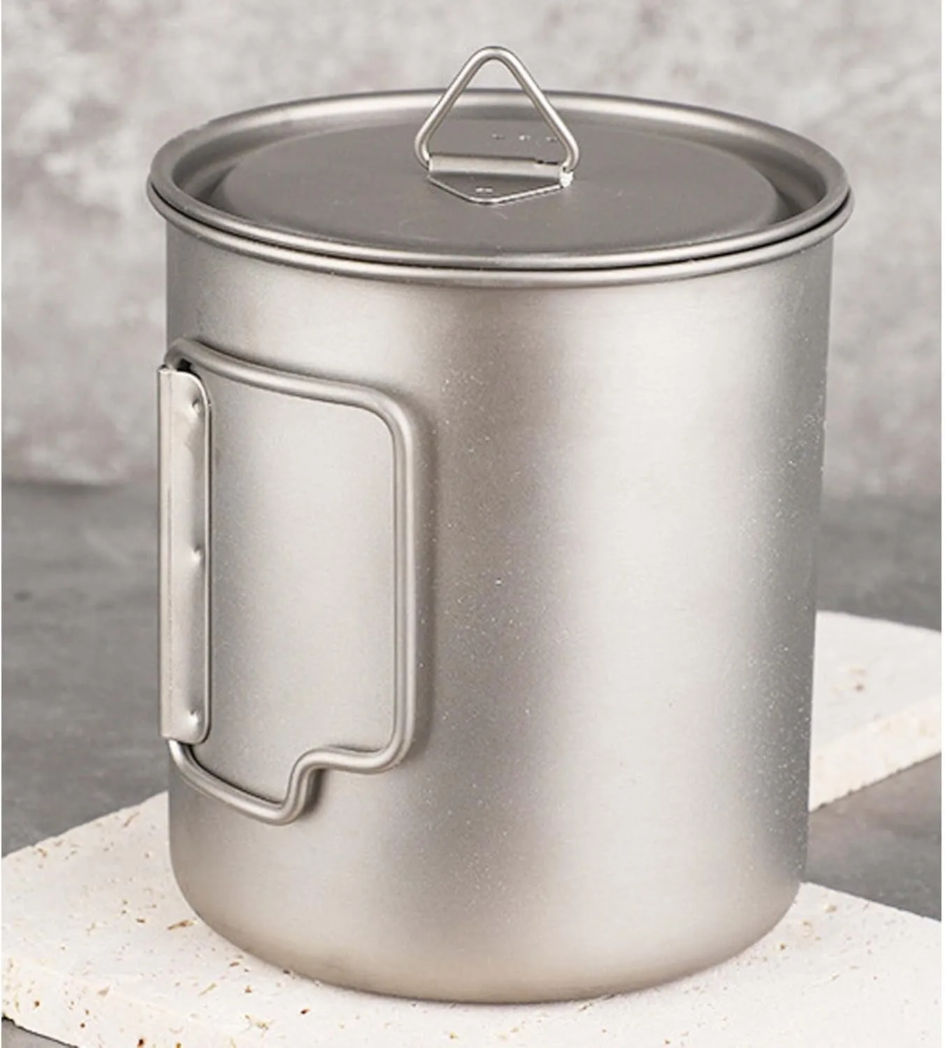 Pure titanium cup outdoor camping portable mug(420ml)