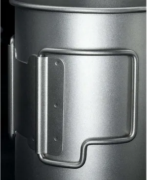 Pure Titanium Mug Outdoor Folding Portable Titanium Alloy Mug(350ML B)