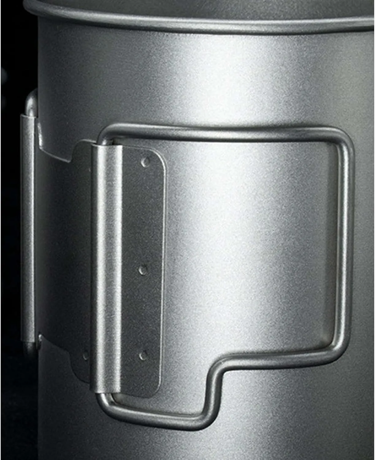 Pure Titanium Mug Outdoor Folding Portable Titanium Alloy Mug(500ML B)