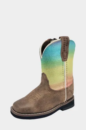 Pure Western Toddler’s Maggie Boot - BOMBER/RAINBOW