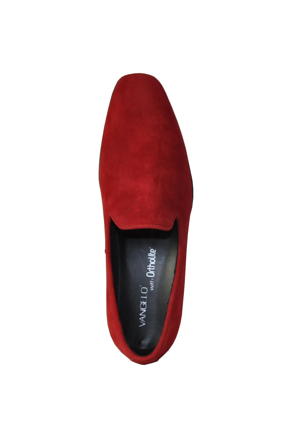"Chelsea" Red Suede Tuxedo Shoes