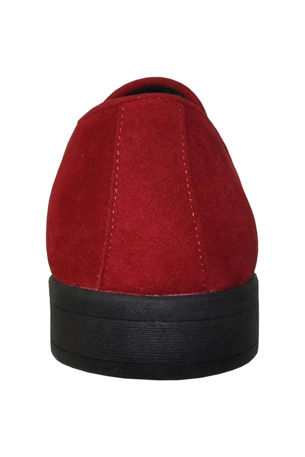 "Chelsea" Red Suede Tuxedo Shoes