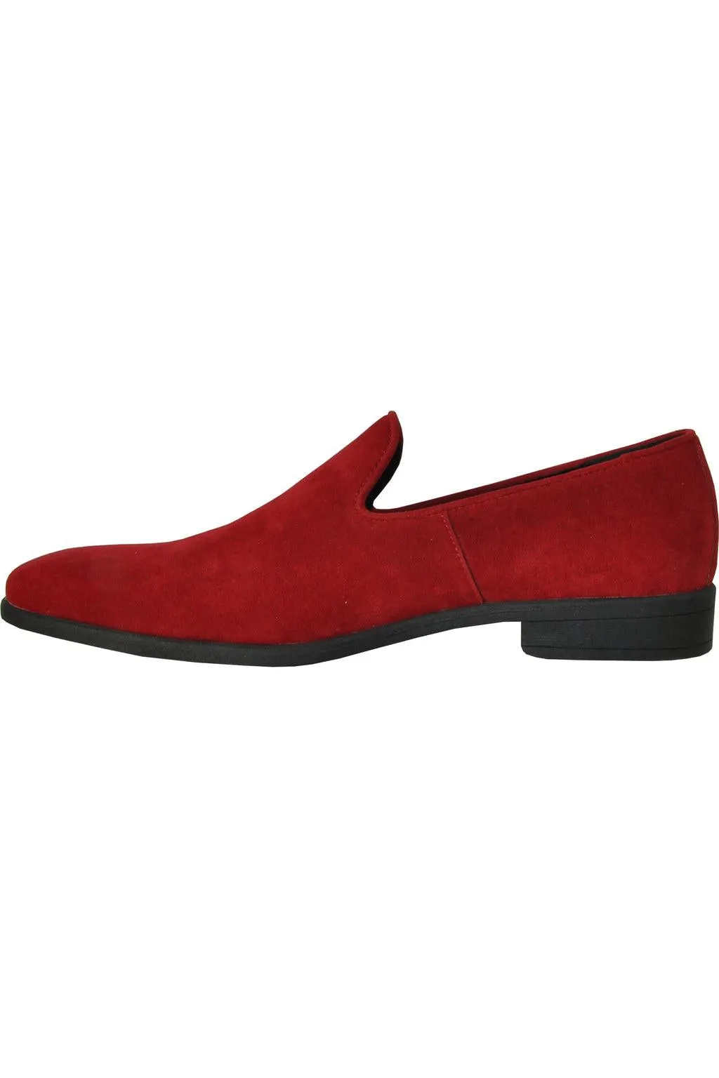 "Chelsea" Red Suede Tuxedo Shoes