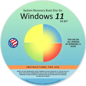 Ralix Reinstall DVD Compatible with Windows 11 All Versions 64 bit. Recover, Restore, Repair Boot Disc, and Install to Factory Default will Fix PC Easy!