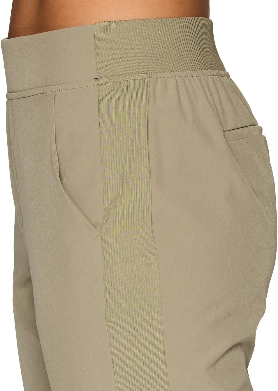 RBX Women's Ankle Pant, Quick Drying Lightweight Stretch Woven Flat-Front Straight Leg Pants