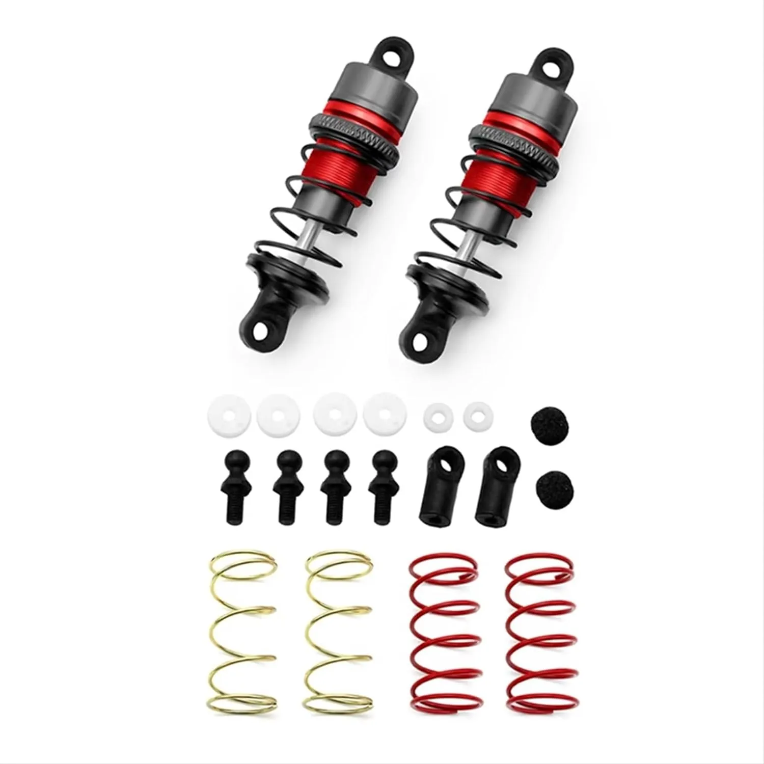 RC Car Shock Absorbers Compatible with FW06 for TT01 M05 M06 1/10 RC Remote Control Car Flat for Racing Drift Metal Hydraulic Shock Absorbers