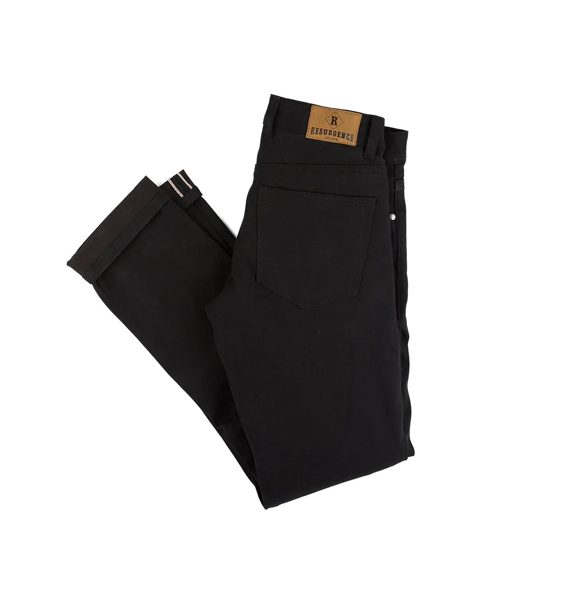 Resurgence Gear Mens Skinny Cafe Racer - Black Selvedge