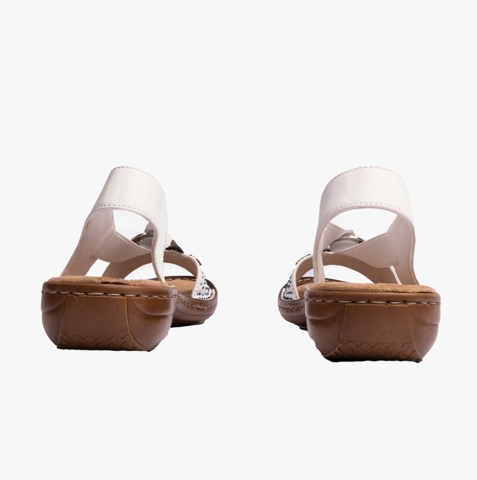Rieker 60880-80 Womens Sandals White