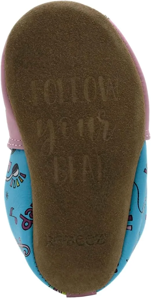 Robeez Baby Girls and Unisex Soft Soles Slip-Resistant Crib Shoes Slippers for Infant and Toddler, 0-24 Months