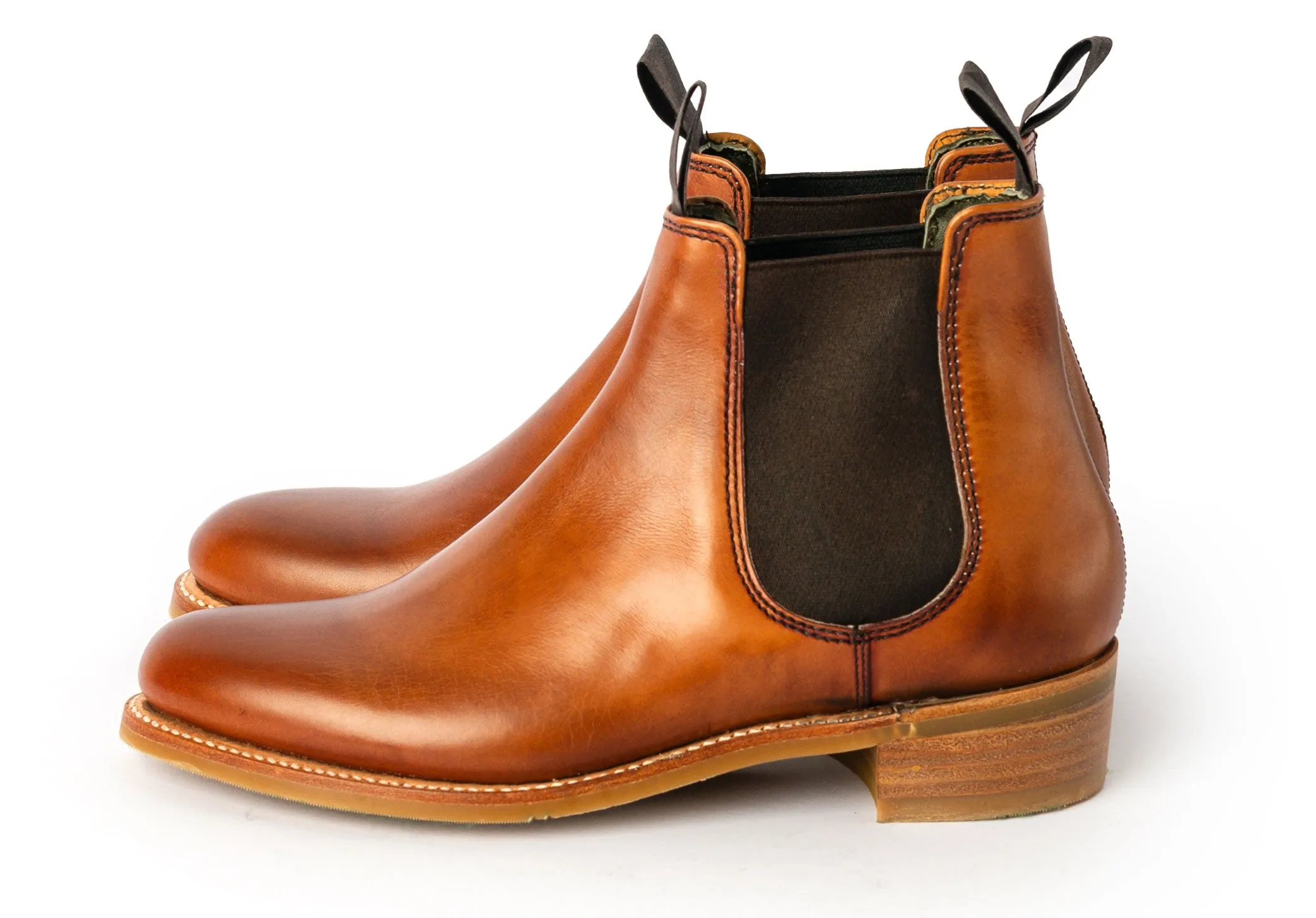 Robinson Gina Rubber Sole - Antique Rosewood Calf