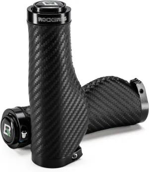 ROCKBROS Ergonomic Design Mountain Bike Grips,Double Lock-on and Non-Slip Bike Grips,Cushioned Comfortable Bicycle Handlebars Grips,for Commuting.