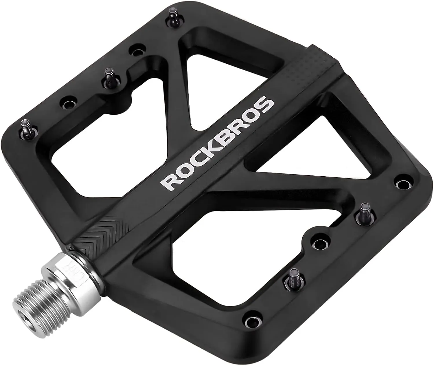 ROCKBROS Mountain Bike Pedals MTB Pedals Lightweight Nylon Composite Bicycle Flat Pedals 9/16" DU Bearing Bike Platform Pedals for BMX MTB Mountain Road Bike