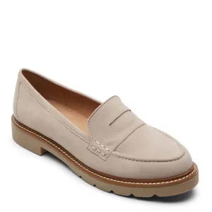 Rockport Women's Kacey Penny Loafer Flat 7.5 Simply Taupe