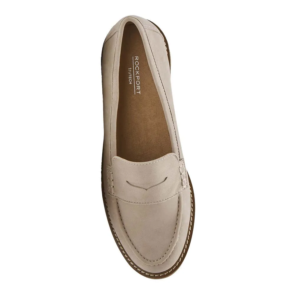 Rockport Women's Kacey Penny Loafer Flat 7.5 Simply Taupe