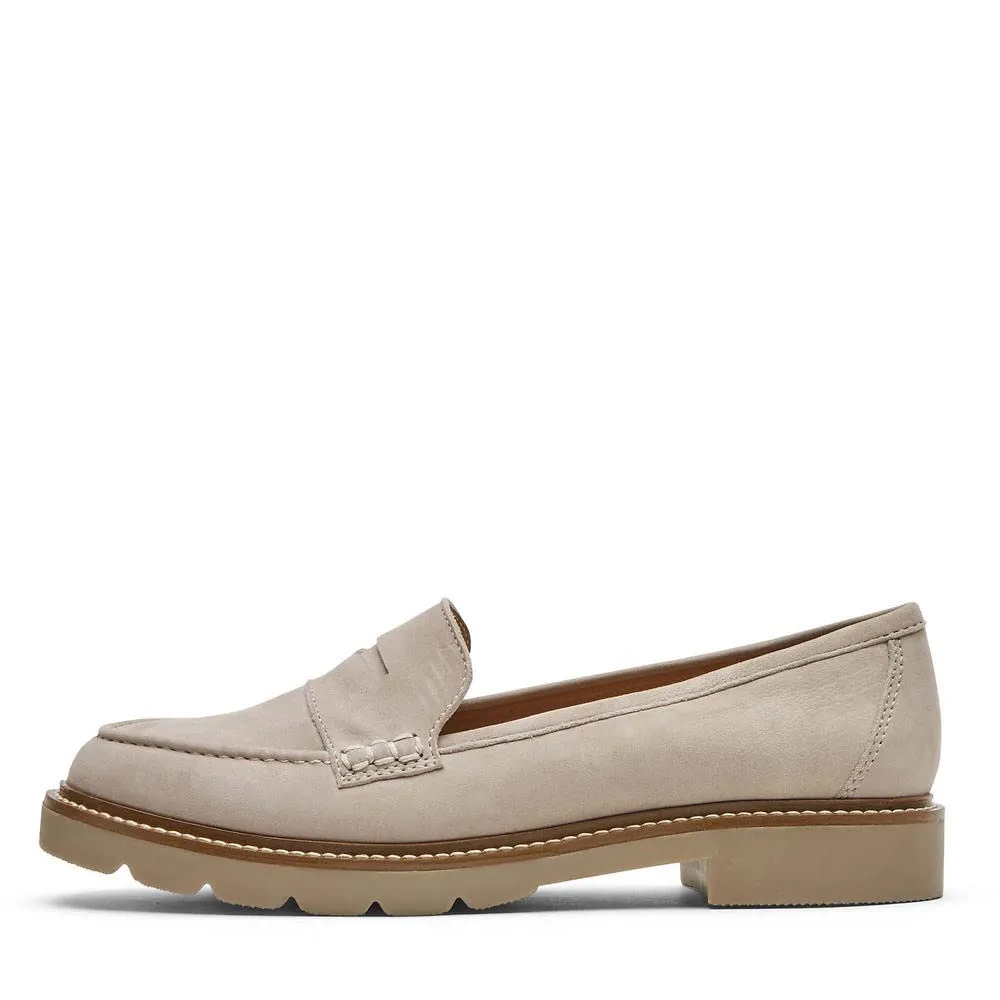 Rockport Women's Kacey Penny Loafer Flat 7.5 Simply Taupe