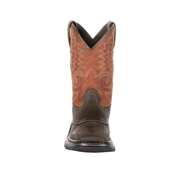 Rocky Children’s & Youth Original Ride Brown Western Wellington Work Boots RKW0257