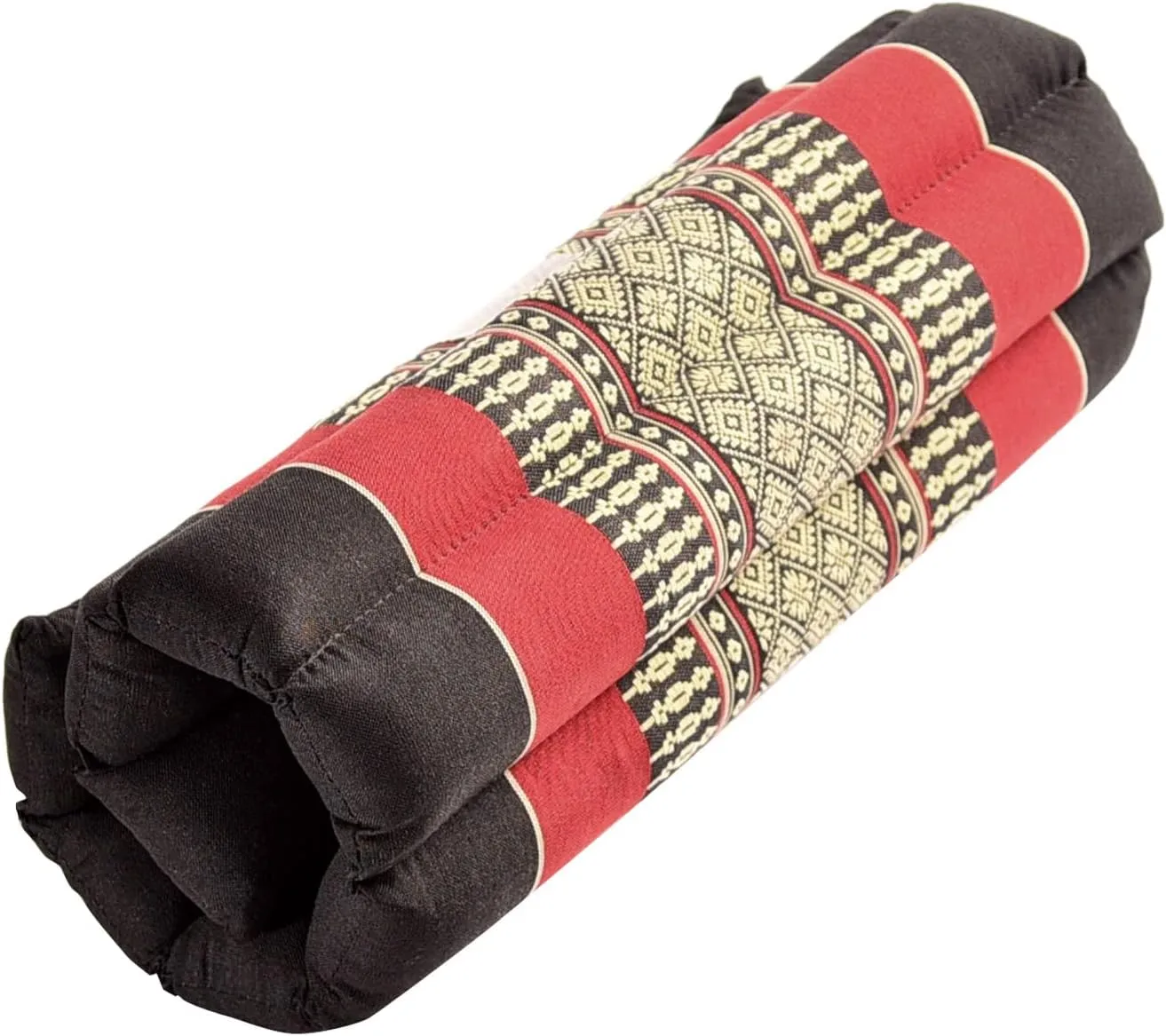 Rollable Cushion - Organic Kapok Filling, use Rolled or Flat for Yoga and Meditation, Lightweight, Great car or seat Cushion