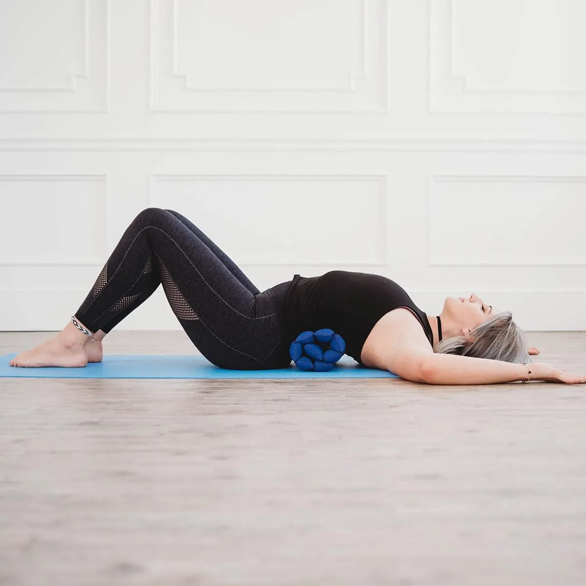 Rollable Cushion - Organic Kapok Filling, use Rolled or Flat for Yoga and Meditation, Lightweight, Great car or seat Cushion