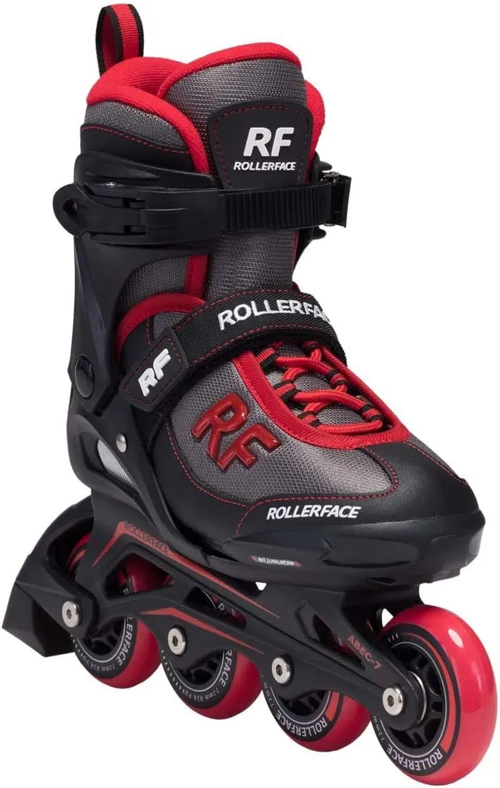 Rollerface Spider, Youth, Sport and Recreation Inline Skates (Adjustable up to 3 Sizes)