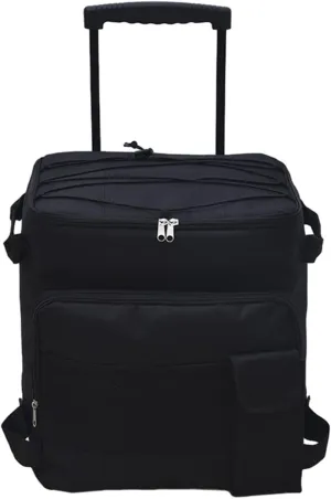 Rolling Cooler Cart Cooler Bag Insulated Portable Oxford Leakproof Wheeled Cooler Cool Bag for Office Parks Travel Cars Works
