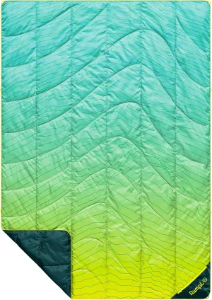 Rumpl Backcountry Puffy Blanket - Packing Comfort Into Uncomfortable Places, 100% Recycled Polyester Insulation, Lightweight, Packable, Water Resistant, 52" x 75", Ridge Lines