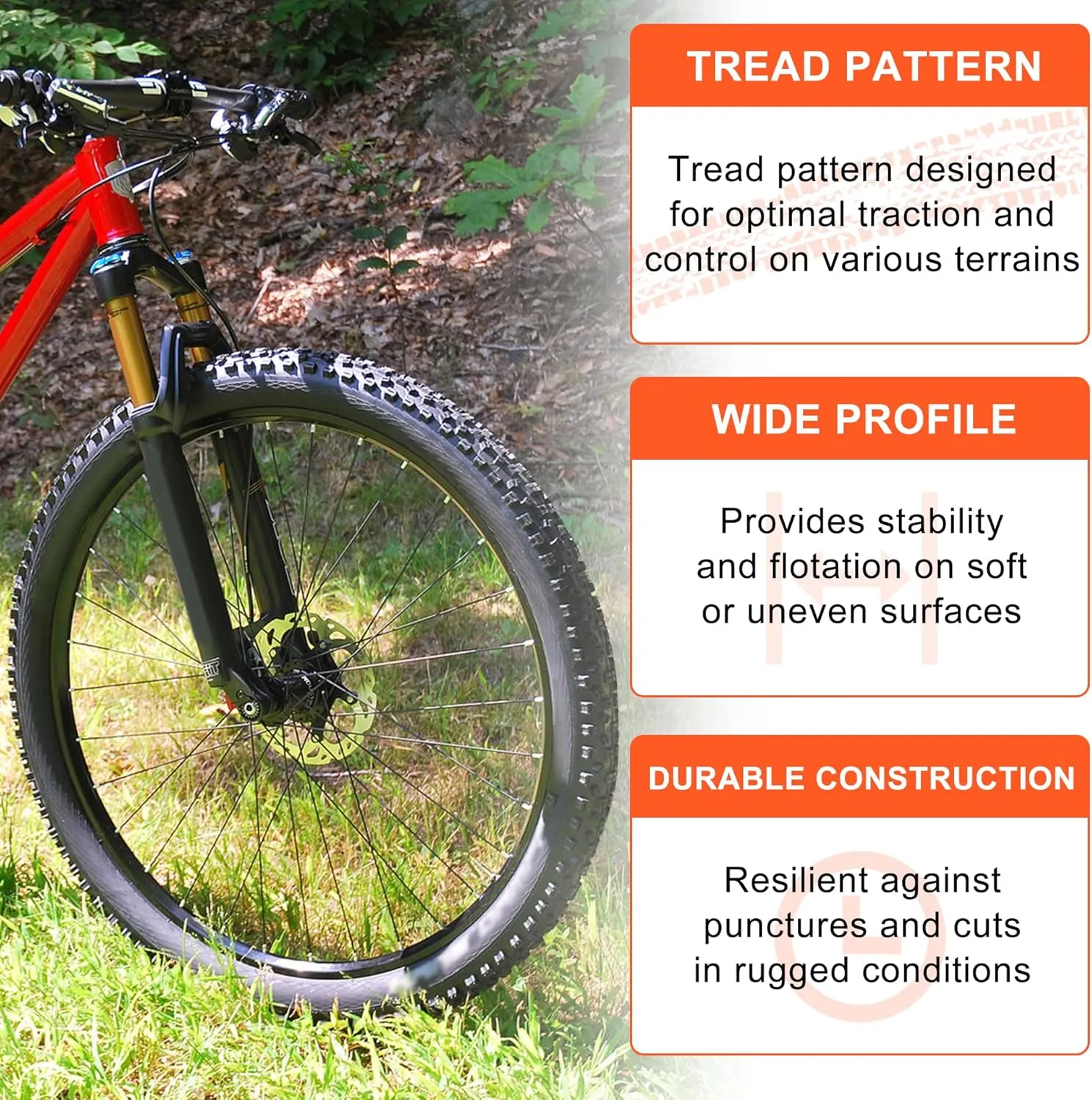 RUTU 26x2.125 Bicycle Tires Foldable 26x2.125 (57-559), 26 Inch Bike Tire and Tube with AV Schrader Valve,Installation and Removal Tools Compatible with Beach Cruiser and Urban Commuting Bicycle