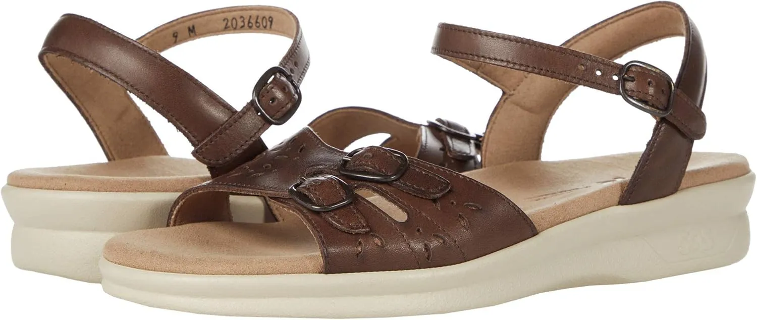 SAS Duo Adjustable Comfort Sandal Darkwood 10 N - Narrow (AA)