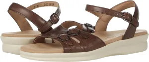 SAS Duo Adjustable Comfort Sandal Darkwood 10 N - Narrow (AA)