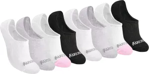 Saucony Women's No Show Cushioned Invisible Liner Socks, Available in S-L (8, 16 Pairs)