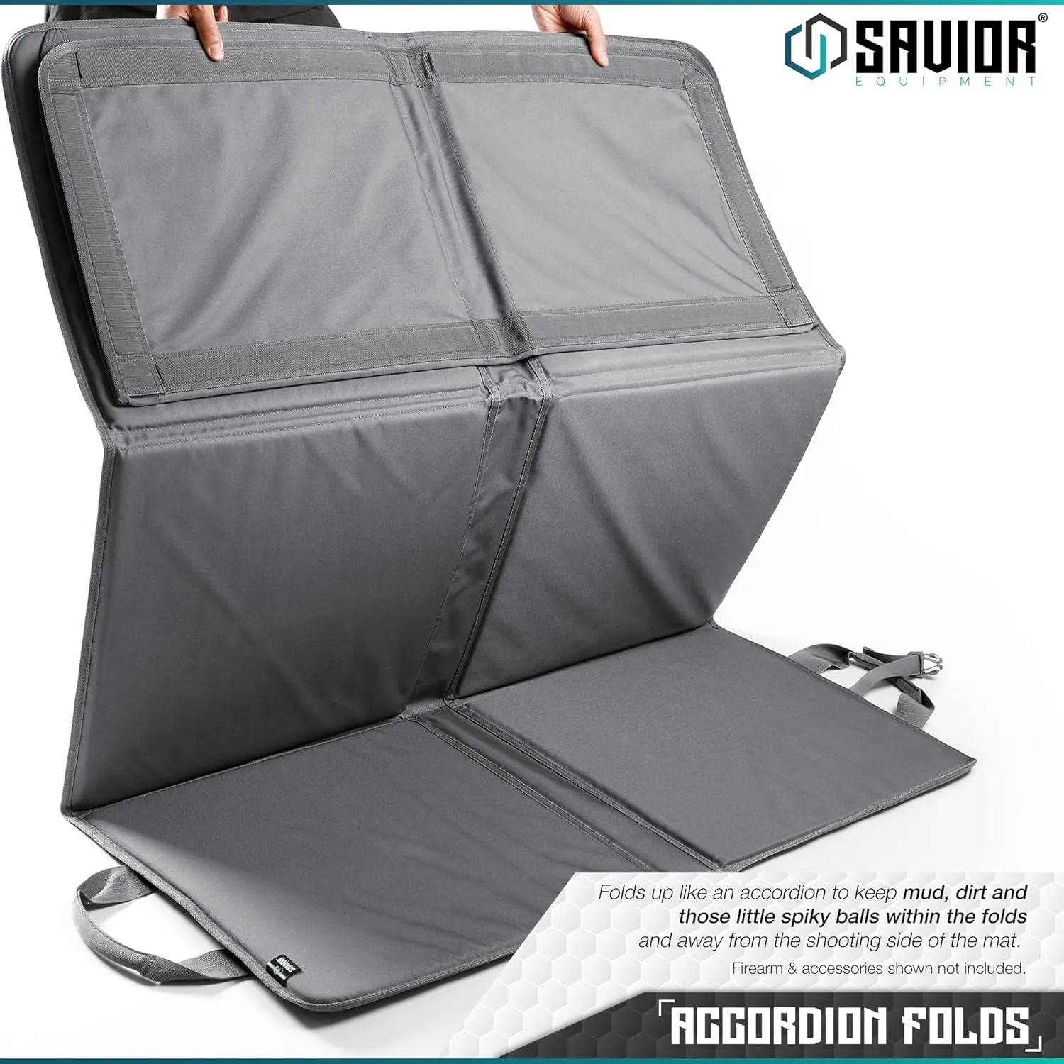 Savior Equipment Tactical Quick Release All-Purpose Shooting Mat, Deluxe Padded Foldable Design w/Carrying Handle, Bipod Preload, Extended Dust Mat