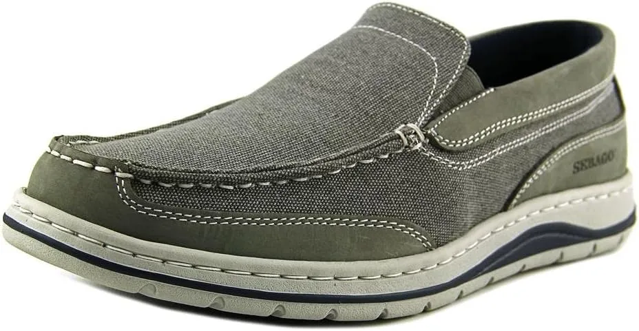 Sebago Men's Hartland Slip On (11.5 M in Grey Canvas/Nubuck)