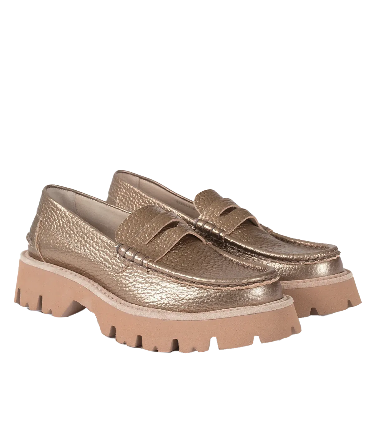 Sebas Loafer in Cava Cervo Lame