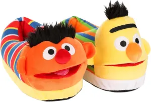 Sesame Street Bert & Ernie Slippers for Adults - Anti-Slip Grips & Foam Cushioned Soles - Sesame Street Gifts