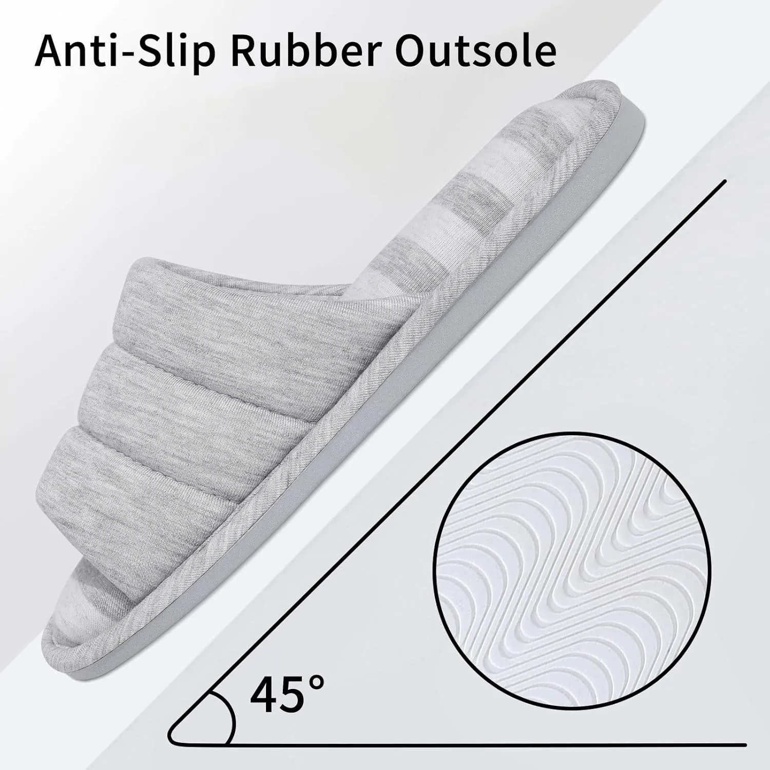 shevalues Open Toe House Slippers for Women Men Soft Cotton Indoor Shoes Memory Foam Slip On bedroom Slippers