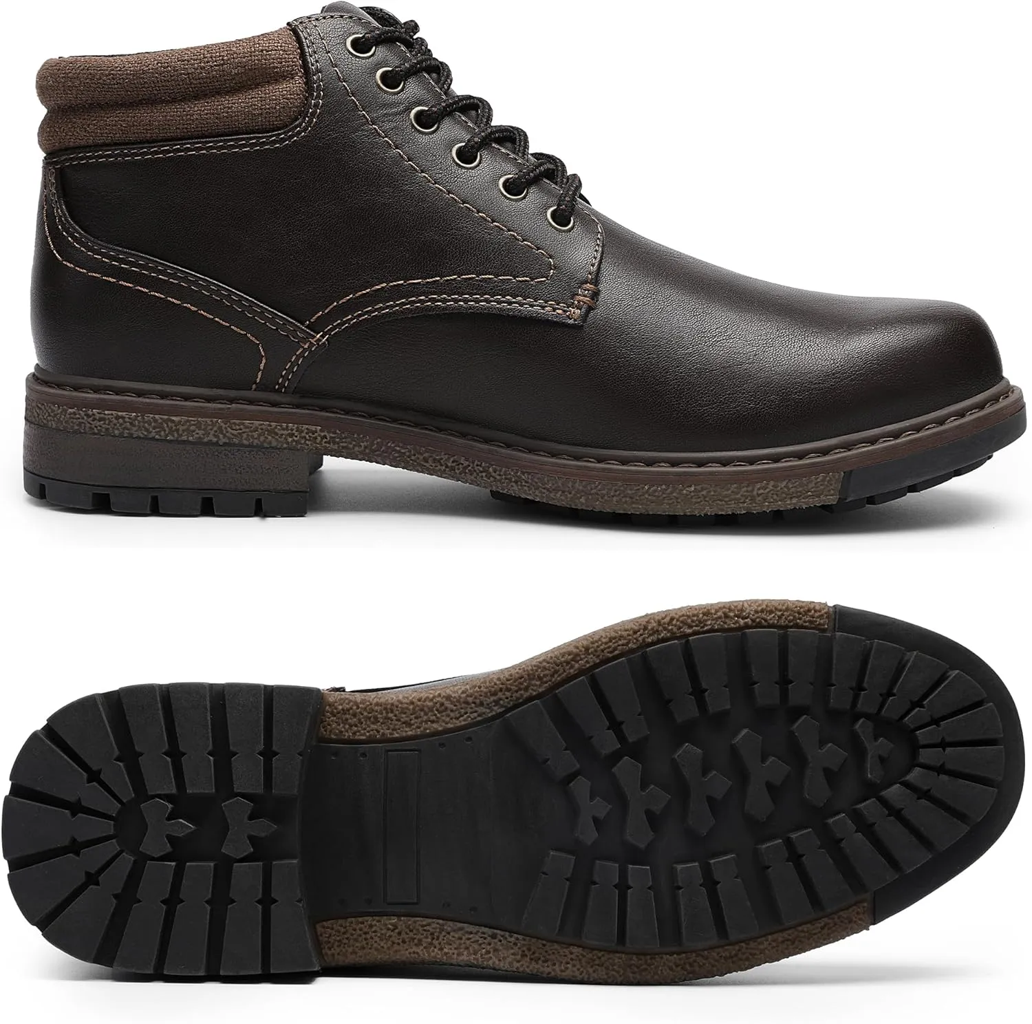 shoeslocker Men's Casual Boots Ankle Boots for Men Dress Loafer Classic Shoes for men With Waterproof Slip Resistant