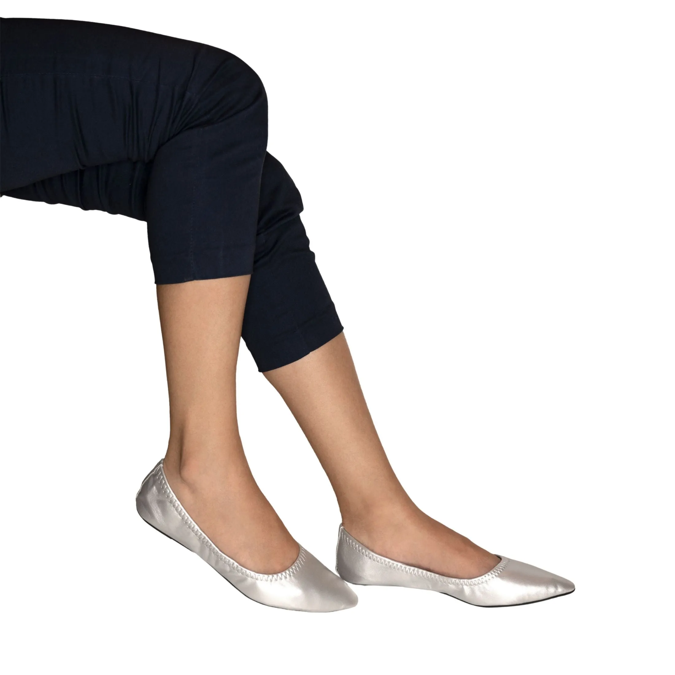 Silky Toes Womens Foldable Flat Ballet Shoes Casual Flats for Women for Purse