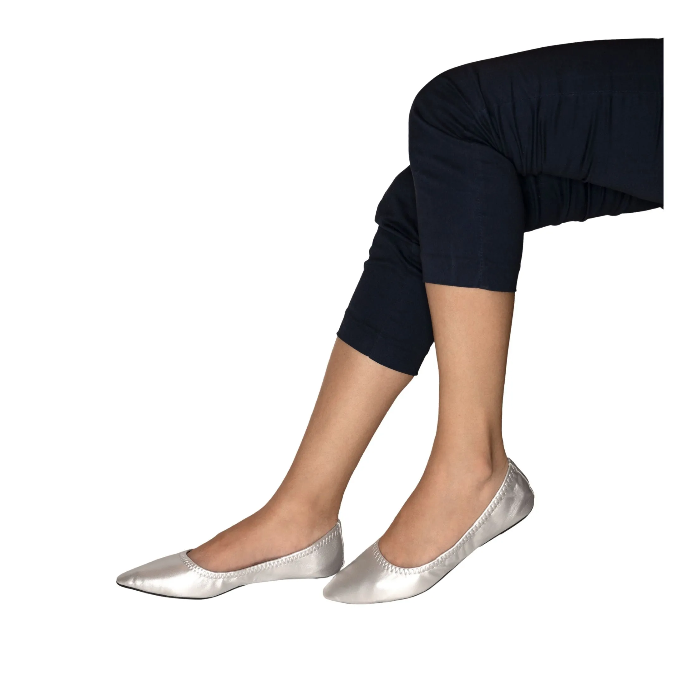 Silky Toes Womens Foldable Flat Ballet Shoes Casual Flats for Women for Purse