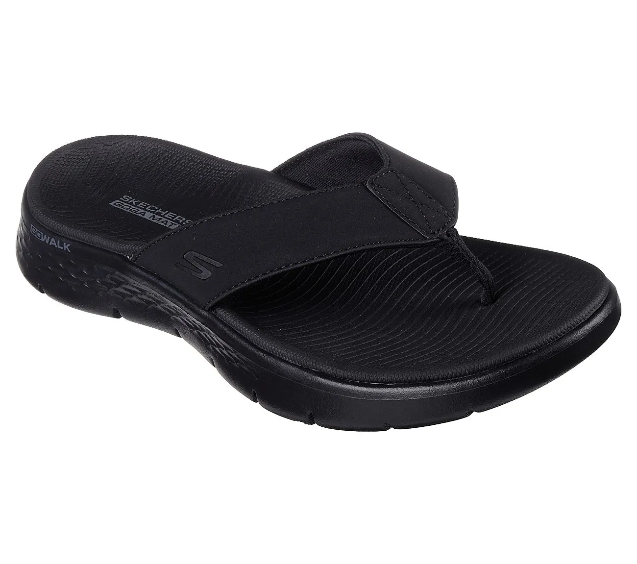 SKECHERS GOWALK FLEX - ENDLESS SUMMER - BLACK BLACK